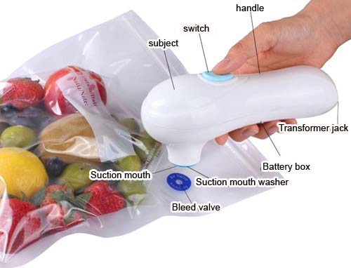 mini small household food handheld vacuum preservation vacuum machine